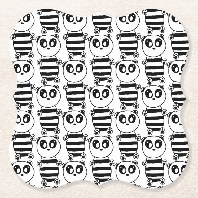 Porta-copo De Papel Panda Kids (Frente)