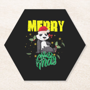 Porta-copo De Papel Panda Natal