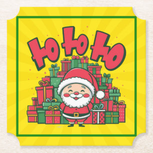 Porta-copo De Papel Papais noeis de Cartoon Jolly Natal-67748