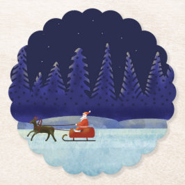 Porta-copo De Papel Papais noeis na Noite de Natal