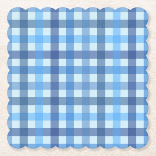 Porta-copo De Papel Papel Absorvente com padrão Xadrez de seis cores a