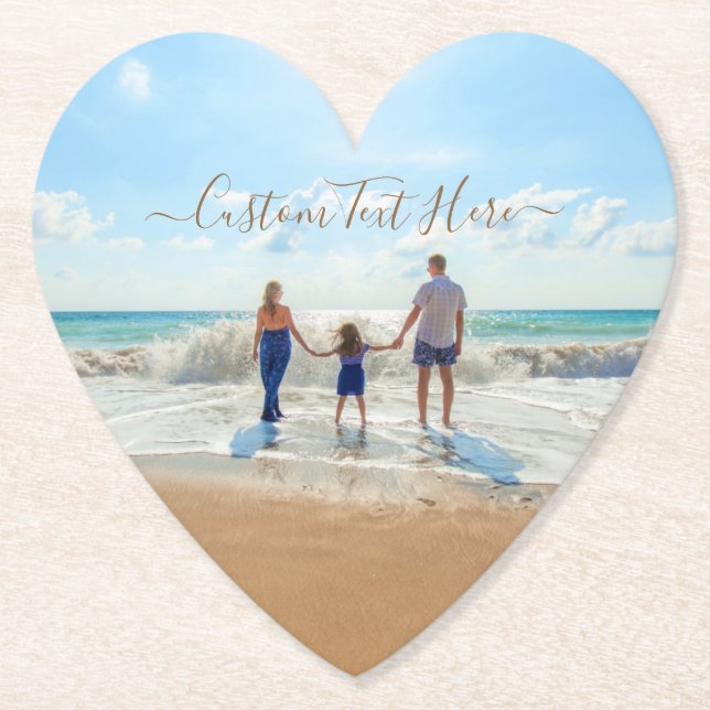 Porta-copo De Papel Papel Fotográfico personalizado Porta copos suas f (Frente)