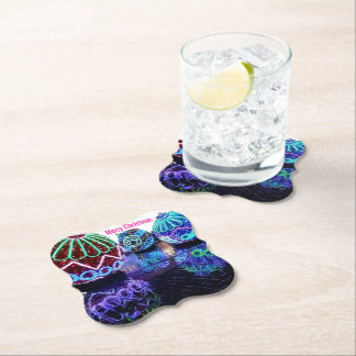 Porta-copo De Papel Paper Coaster Christmas