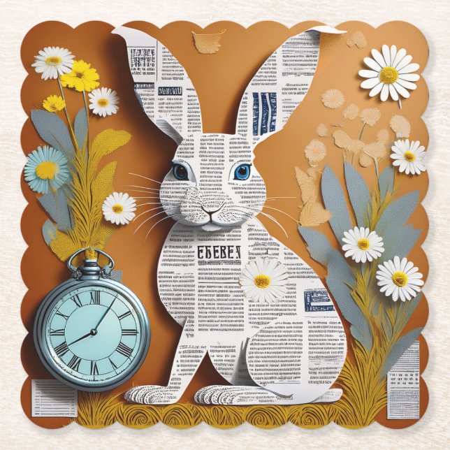 Porta-copo De Papel Paper Rabbit Coaster (Frente)