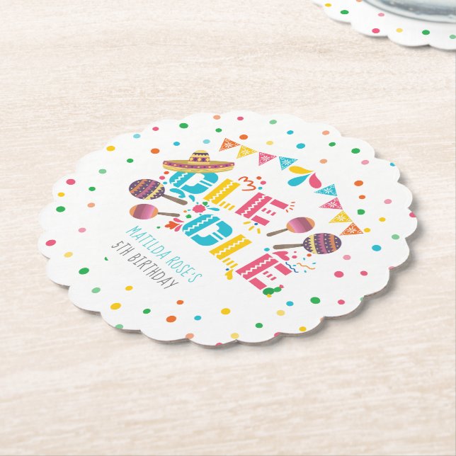 Porta-copo De Papel Paraíso Personalizado do Fiesta Mexicano (Angular)