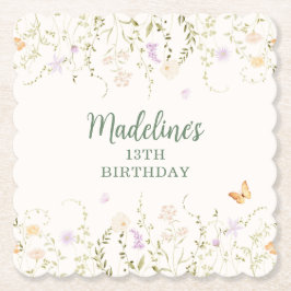 Porta-copo De Papel Parceiro Floral Whimsic Aniversário