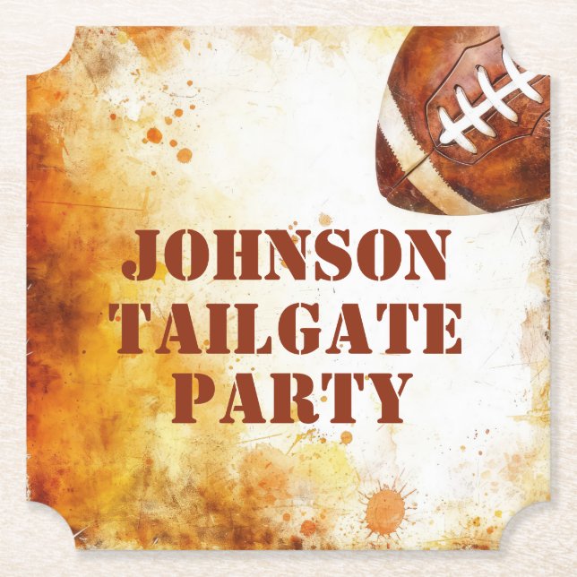 Porta-copo De Papel Partido de Tema de Futebol Personalizado (Frente)