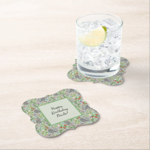 Porta-copo De Papel Páscoa de Jardim de Berry, coelho coelho vitoriano