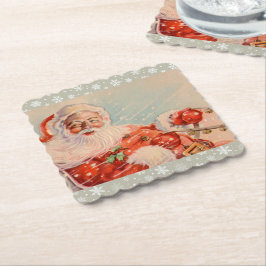 Porta-copo De Papel Passeio de Trenó do Papai Noel Feriado Montanha-ru