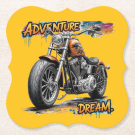 Porta-copo De Papel Passeio dos Sonhos de Aventura – Motocicleta Chopp