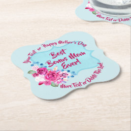 Porta-copo De Papel Passo Dia de as mães Bônus Mãe Alterar Texto