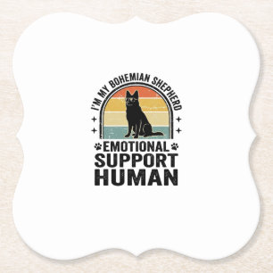 Porta-copo De Papel Pastor Boêmio Humano de Apoio Emocional Vintage