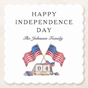 Porta-copo De Papel Patriótica EUA Bandeira 4 De Julho