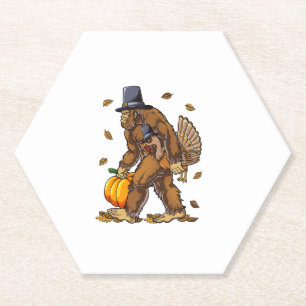 Porta-copo De Papel Pé Grande Peregrino Turquia Pumpkin Dia de Ação de