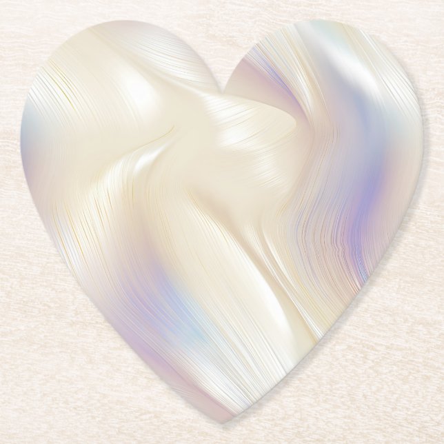 Porta-copo De Papel Pearl bonito Elegante Aqua Blue Roxo (Frente)