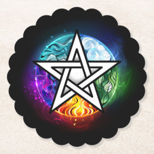 Porta-copo De Papel Pentagrama do Wiccan