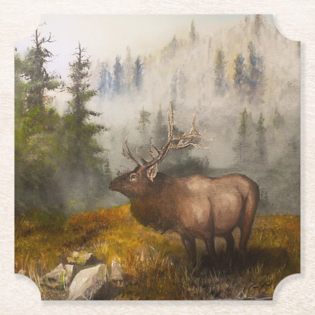Porta-copo De Papel "Perseverance The Elk" (Frente)