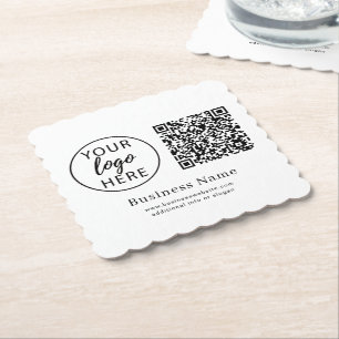 Porta-copo De Papel Personalizar Logotipo de Pequena Empresa Scan