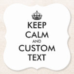 Porta-copo De Papel Personalizar mantenha a calma e o carregar em port<br><div class="desc">Mantenha calma e carregar personalizados em portas copos de papel engraçadas. Crie sua própria paródia humorística. Cor preta e branca ou personalizada. Tipografia moderna com coroa.</div>