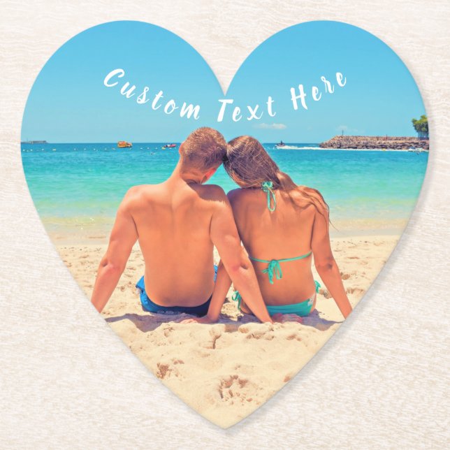 Porta-copo De Papel Personalize sua Porta copos de papel fotográfico c (Frente)