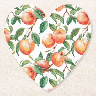 Porta-copo De Papel Pêssegos Fruta