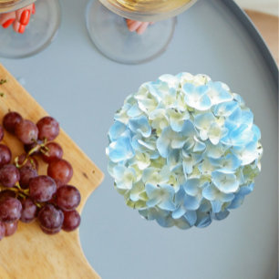 Porta-copo De Papel Petais Flores de Hydrangea Azul Floral