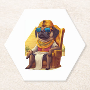 Porta-copo De Papel Pharaoh Pug � Cão Antigo Egito