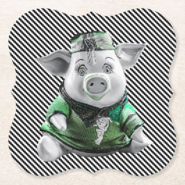 Porta-copo De Papel Piggy Coaster
