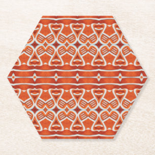 PORTA-COPO DE PAPEL PINGENTES DE PAPEL HEXAGONAIS DE GINGERBREAD