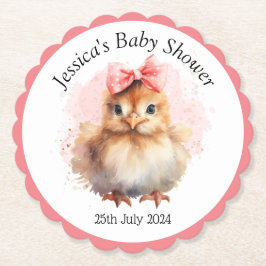 Porta-copo De Papel Pintinho de bebê bonito