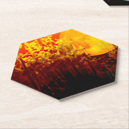 Porta-copo De Papel Pintura de Lua de Bambu iluminada Digitalmente