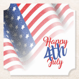 Porta-copo De Papel Placa de papel em 4 de julho