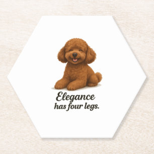 Porta-copo De Papel Poodle Toy � A Elegância Tem Quatro Pernas