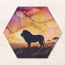 Pôr do sol na Savana