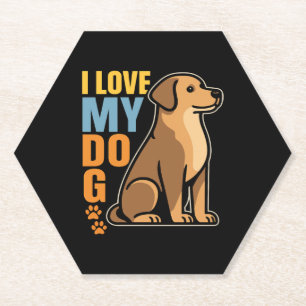 Porta-copo De Papel Por que eu amo meu cachorro � Design comemorativo 