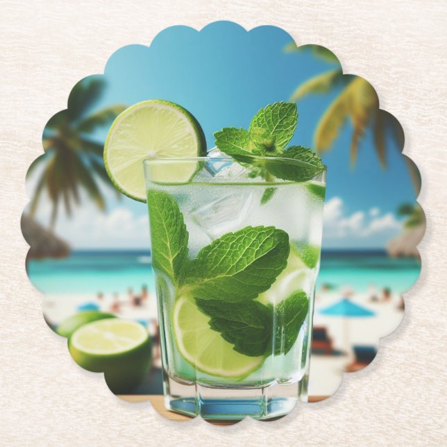 Porta-copo De Papel Porta Copos Caipirinha (Frente)