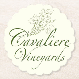 Porta-copo De Papel Porta copos Cavaliere Vineyards (verde)