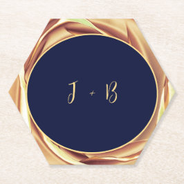 Porta-copo De Papel Porta copos de Impressão Metálico Dourada