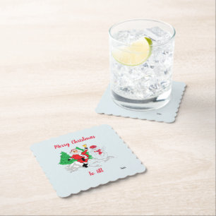 Porta-copo De Papel Porta copos de Natal : Feliz Natal