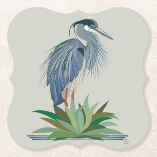 Porta-copo De Papel Porta copos de papel azul Heron