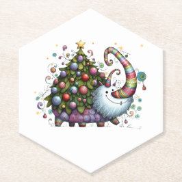 Porta-copo De Papel Porta copos de papel da árvore de Natal