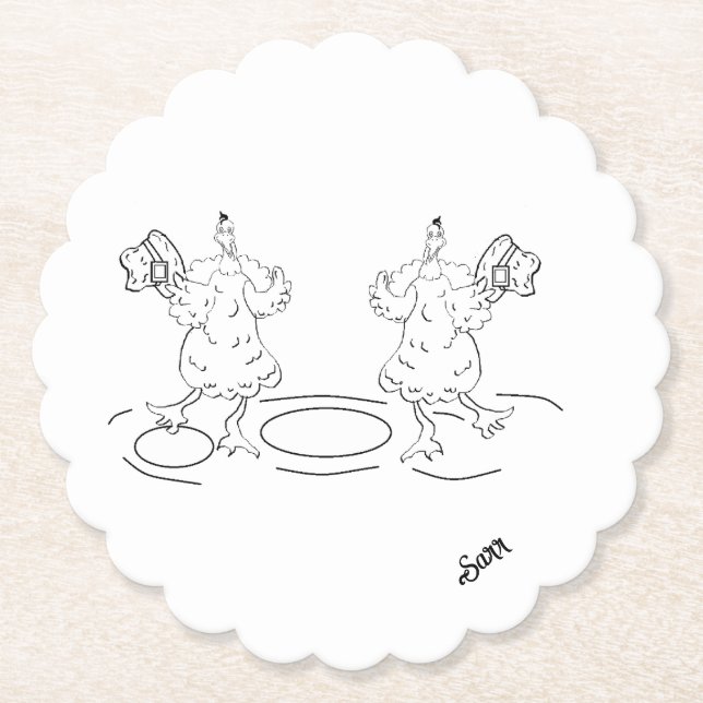 Porta-copo De Papel Porta copos de papel : Dança do Vamos (Frente)