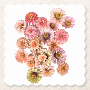 Porta-copo De Papel Porta copos de Papel de Colagem Zinnia