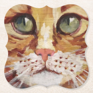 Porta-copo De Papel Porta copos de Papel Detalhado de Pintura de Tabby