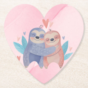 Porta-copo De Papel Porta copos de papel do Dia de os namorados de cor