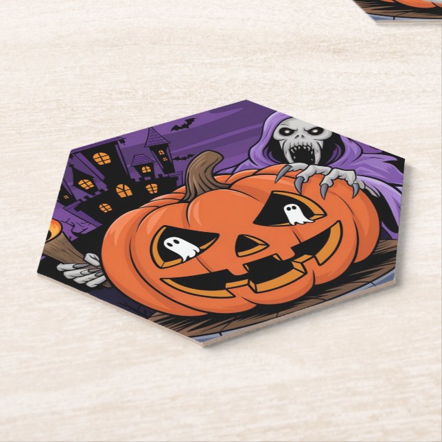 Porta-copo De Papel Porta copos de Papel Halloween (Angular)