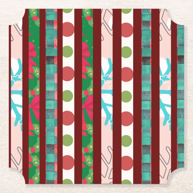 Porta-copo De Papel Porta copos de papel natalino (Frente)