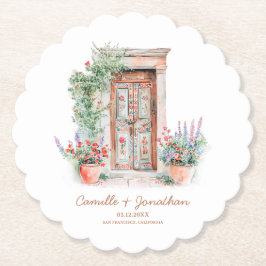 Porta-copo De Papel Porta copos de Papel Personalizado de Casamento Ru