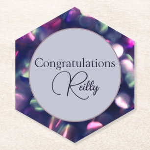 Porta-copo De Papel Porta copos de papel personalizável Berry Sparkle