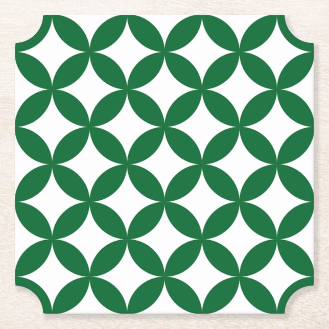 Porta-copo De Papel Porta copos de Tíquete de Remessa Verde (Frente)